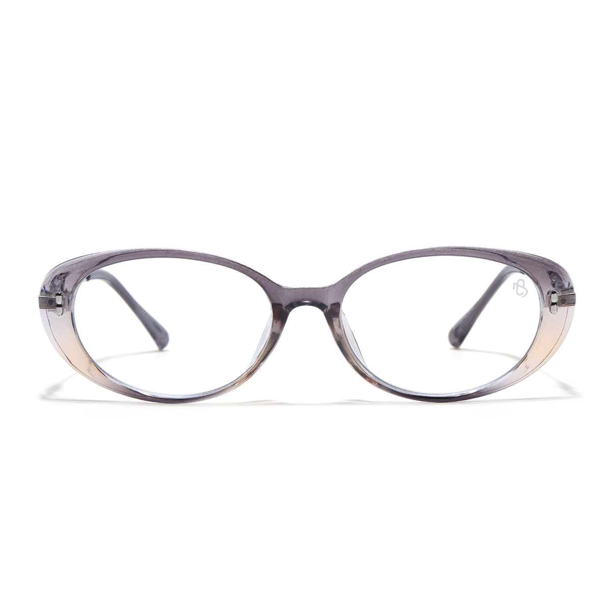 Eyejack Grey Oval Eyeglasses for Women (6187FCL2591)