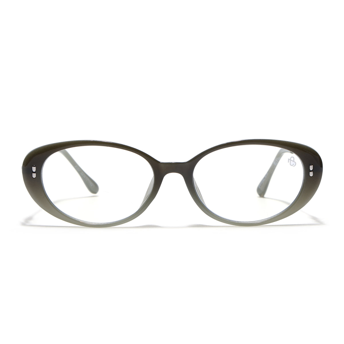 Eyejack Green Oval Eyeglasses for Women (6187FCL2593)