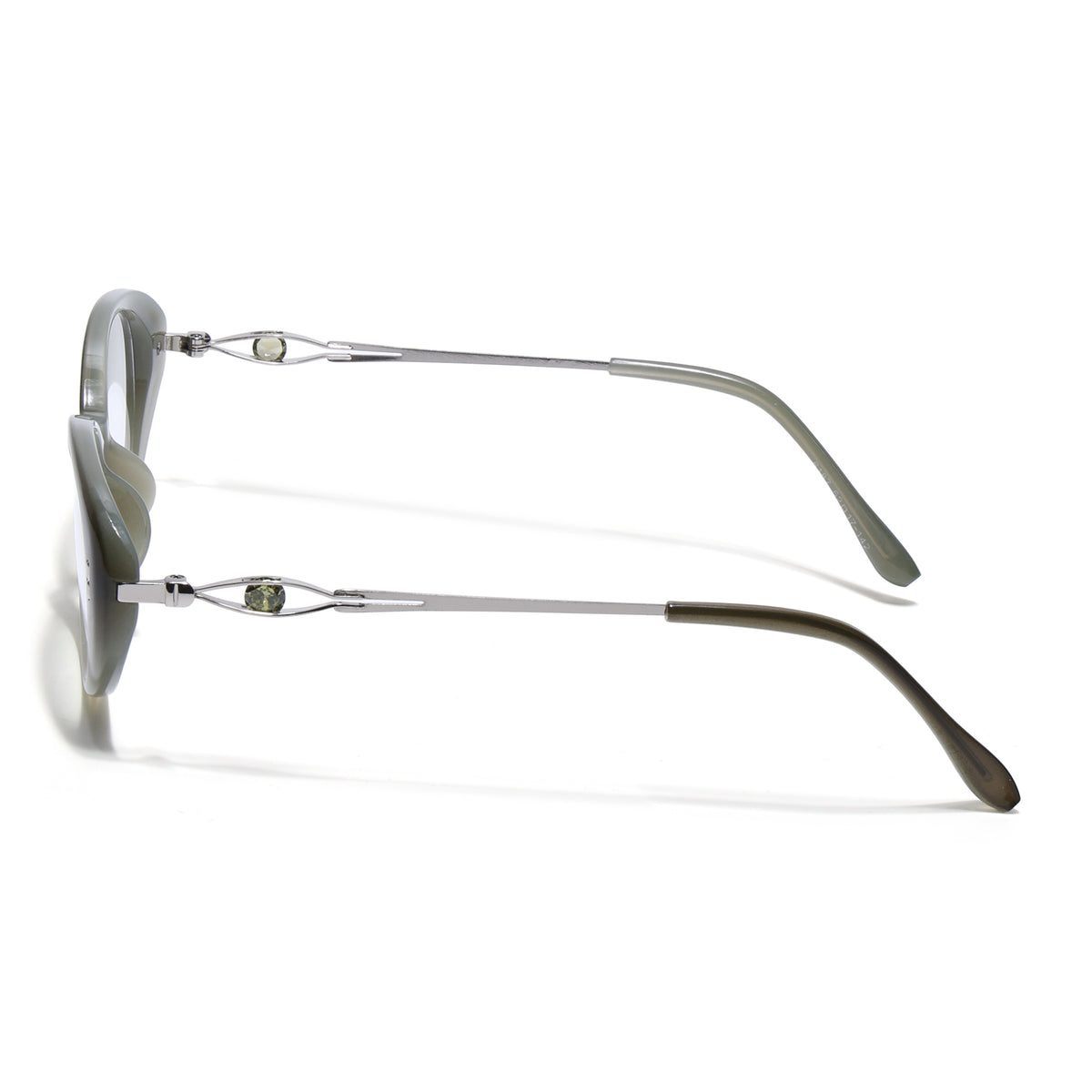 Eyejack Green Oval Eyeglasses for Women (6187FCL2593)
