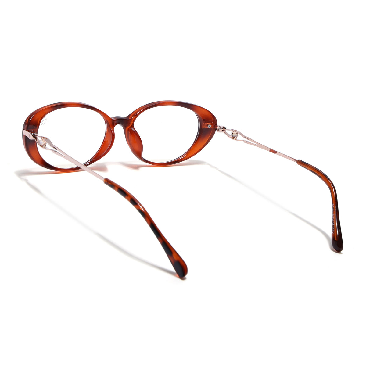 Eyejack Demibrown Oval Eyeglasses for Women (6187FCL2594)