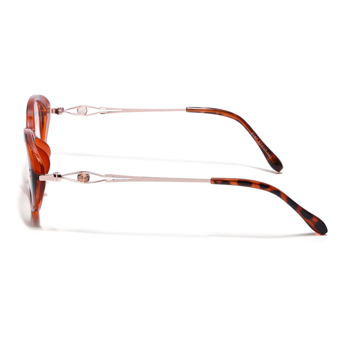 Eyejack Demibrown Oval Eyeglasses for Women (6187FCL2594)