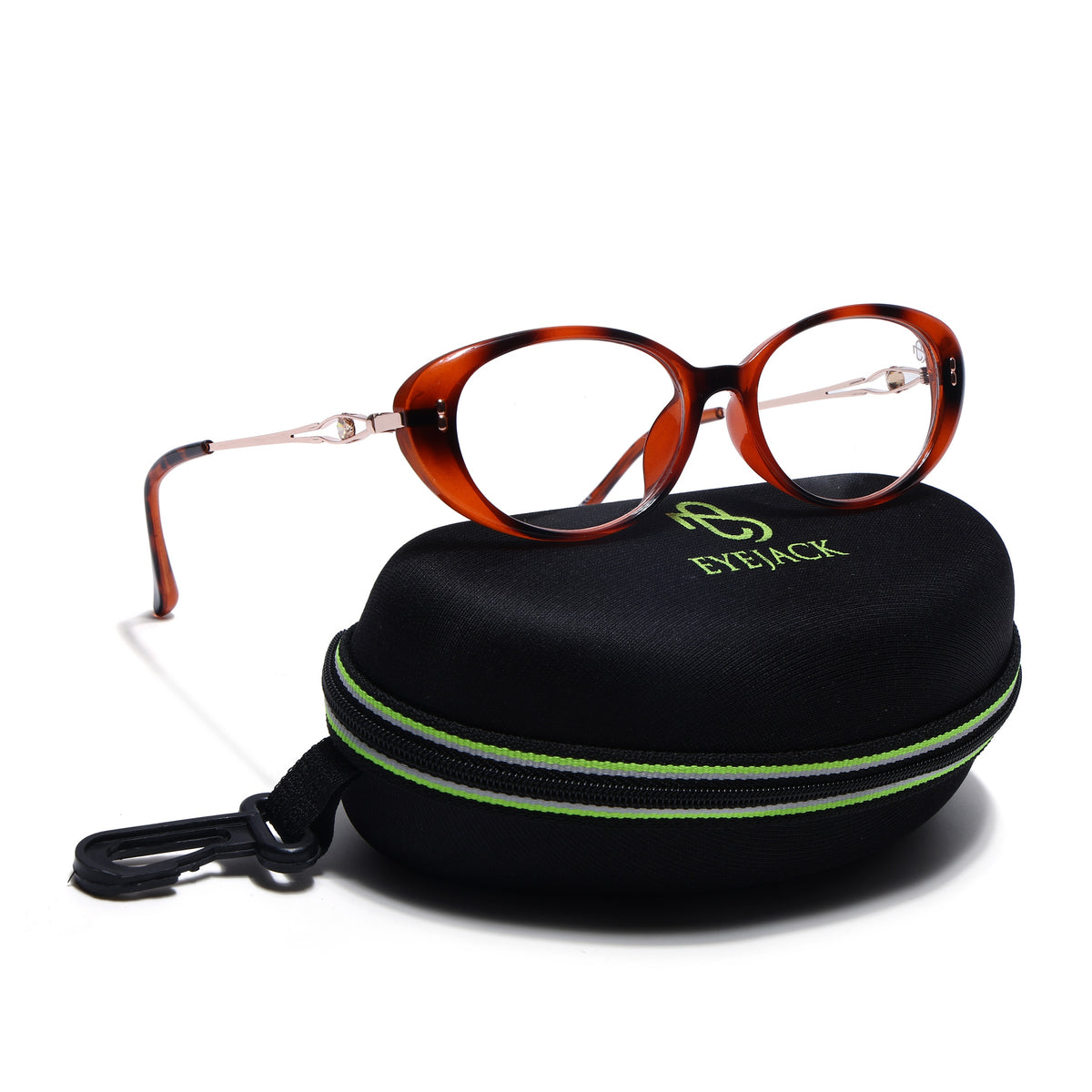 Eyejack Demibrown Oval Eyeglasses for Women (6187FCL2594)