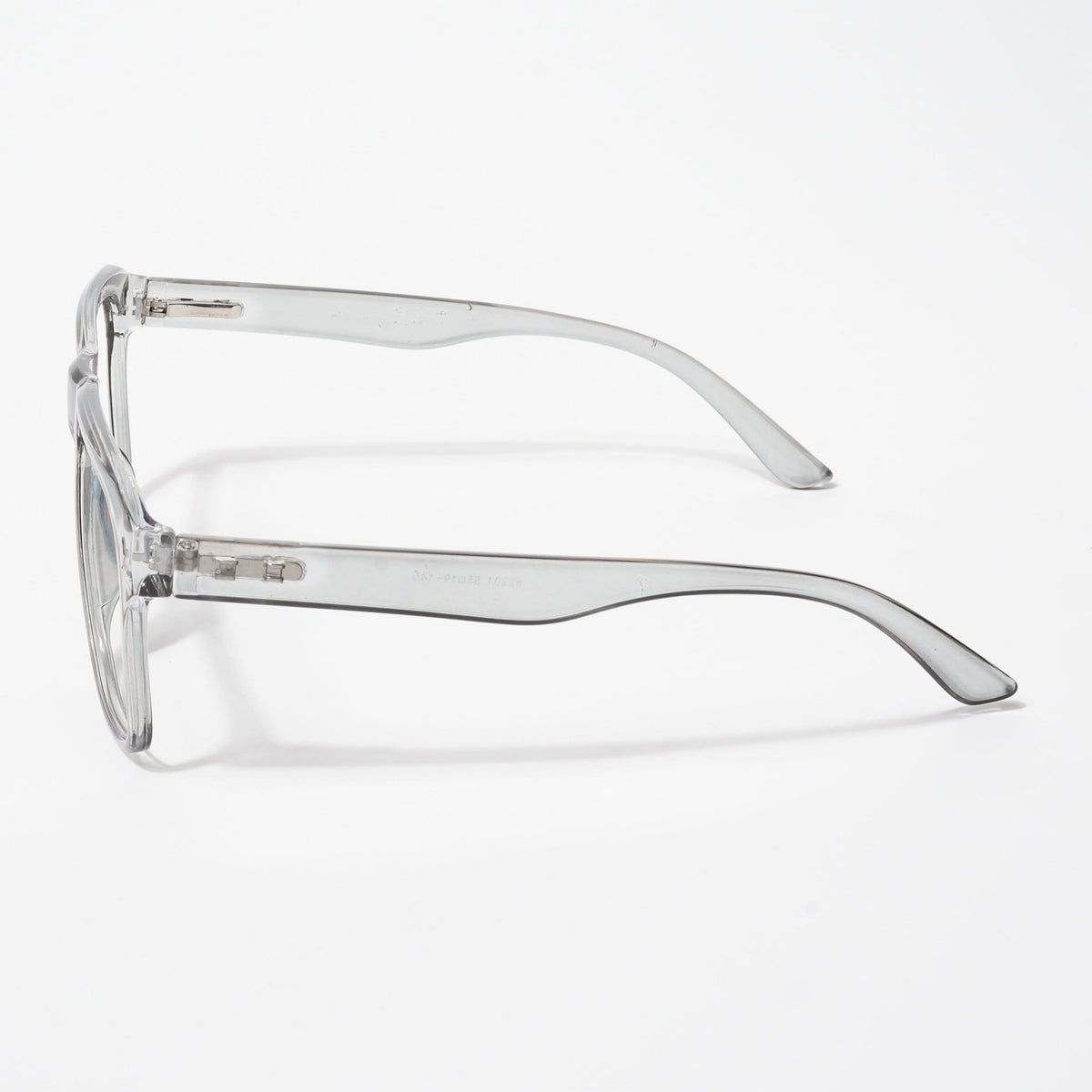 EyeJack Bell Bottom Shine Grey Square Eyeglasses for Men & Women (62201CL363-C5)
