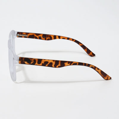 EyeJack Bell Bottom Matt Transparent Square Eyeglasses for Men & Women (62201CL364-C6)