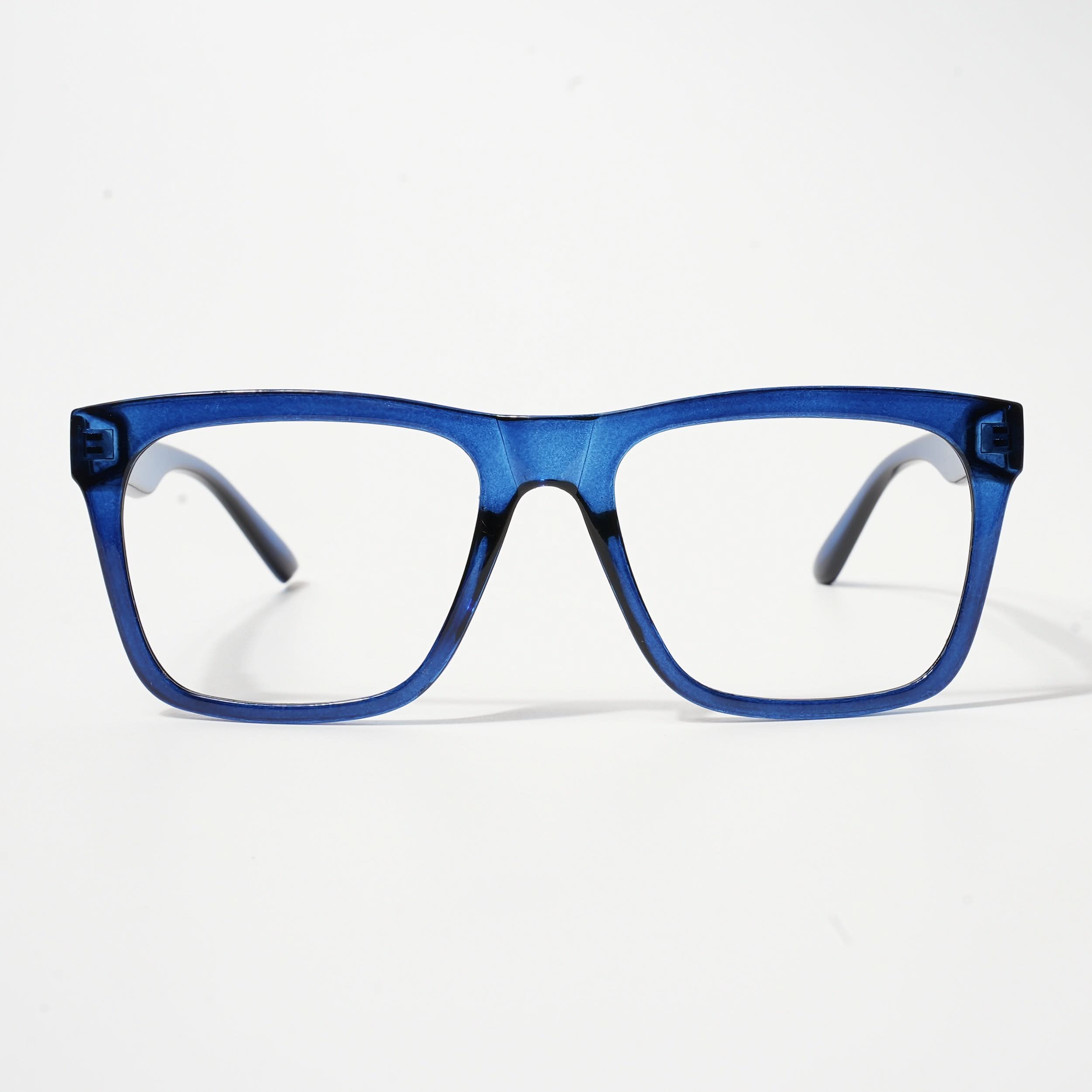 EyeJack Bell Bottom Shine Blue Square Eyeglasses for Men & Women