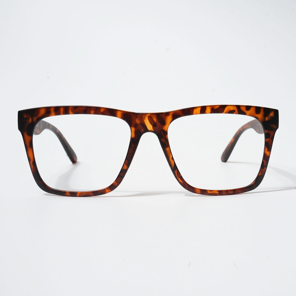 EyeJack Bell Bottom Demi Brown Square Eyeglasses for Men & Women (62202CL376-C9)