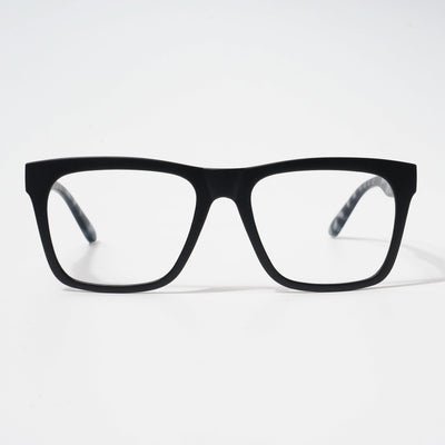 EyeJack Bell Bottom Matt Black Square Eyeglasses for Men & Women (62202CL450-C10)