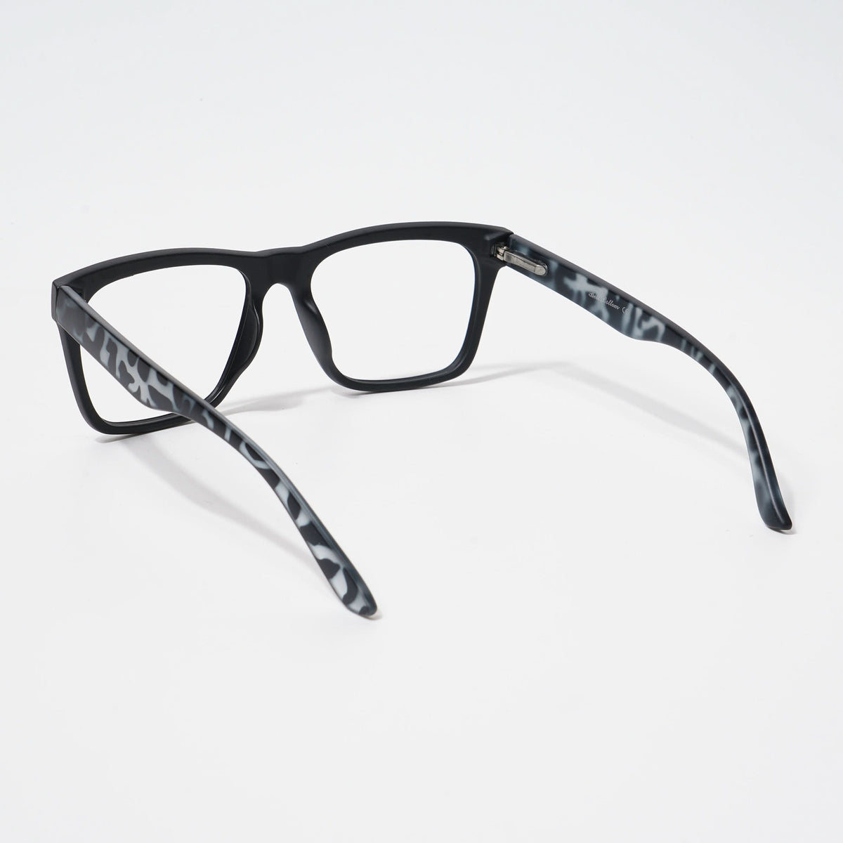 EyeJack Bell Bottom Matt Black Square Eyeglasses for Men & Women (62202CL450-C10)