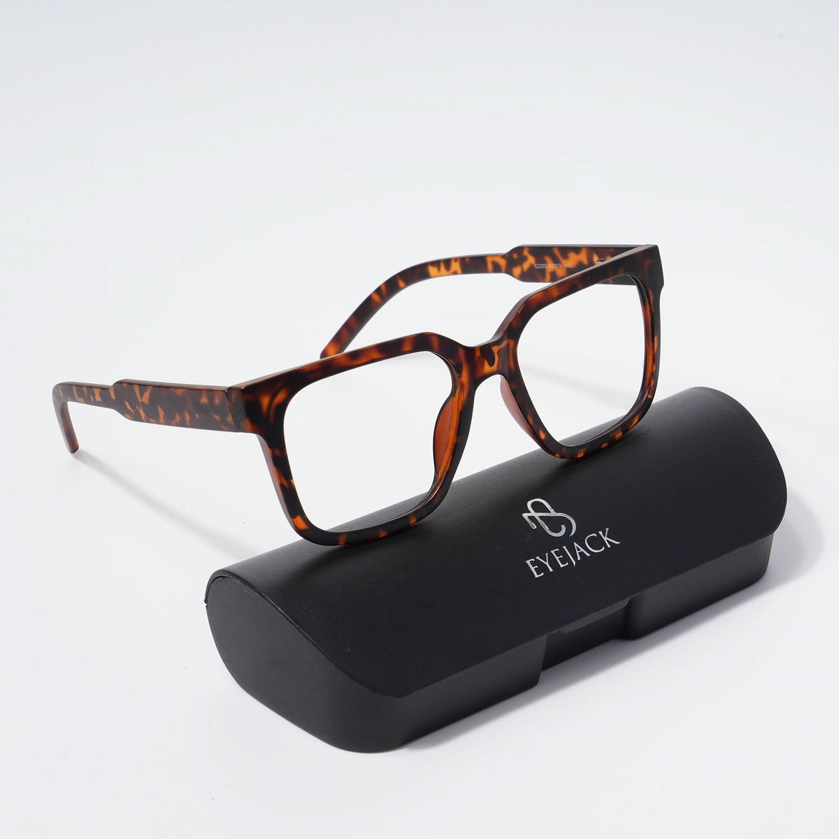 EyeJack Bell Bottom Demi Brown Square Eyeglasses for Men & Women (62203CL385-C9)