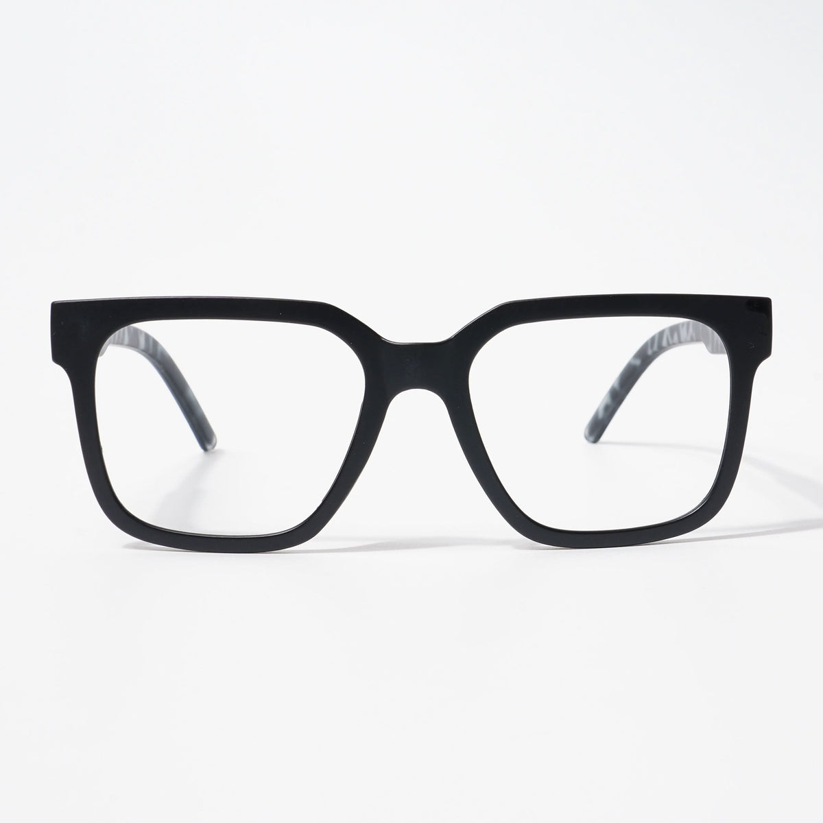 EyeJack Bell Bottom Matt Black Square Eyeglasses for Men & Women (62203CL451-C10)