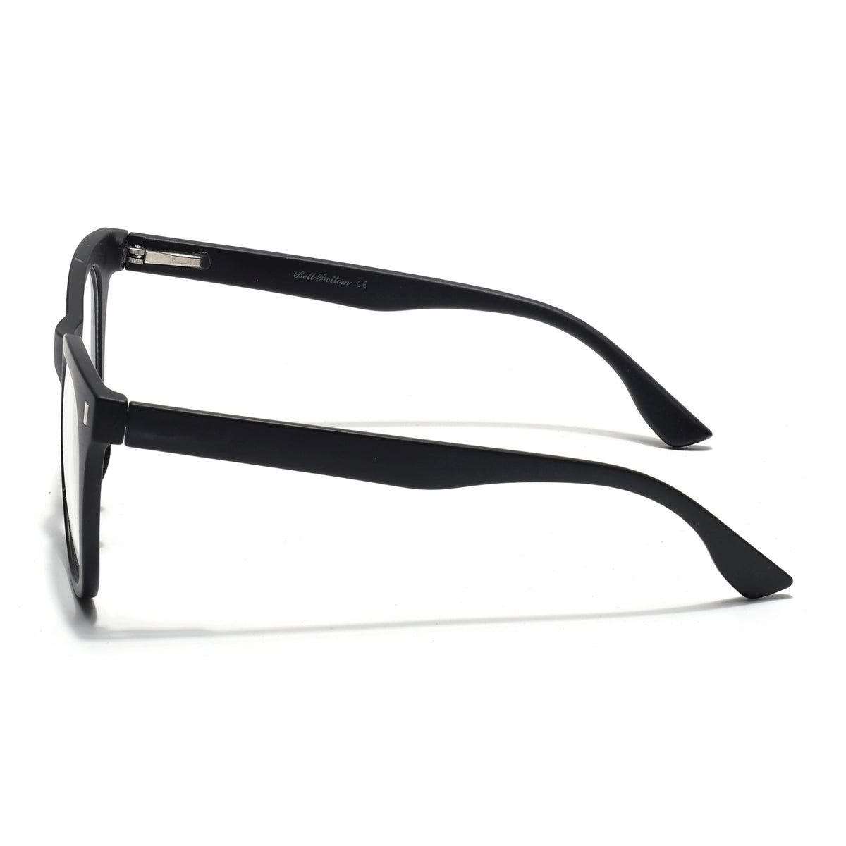 EyeJack Bell Bottom Matt Black Square Eyeglasses for Men & Women (62204CL386-C1)