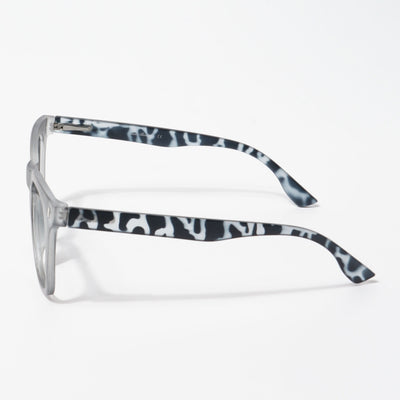 EyeJack Bell Bottom Matt Grey Square Eyeglasses for Men & Women (62204CL389-C4)