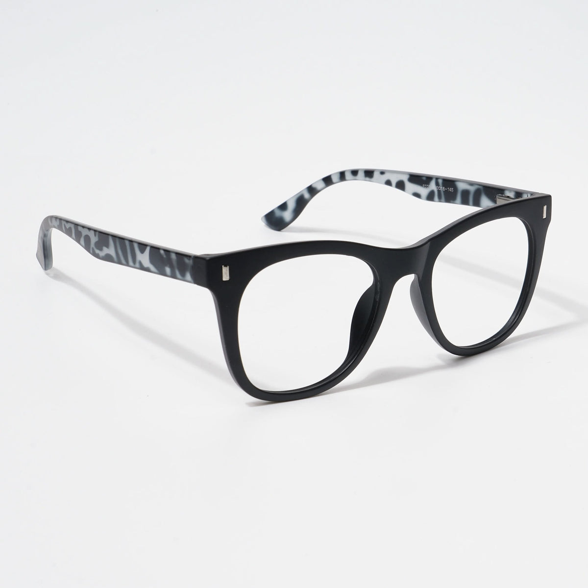 EyeJack Bell Bottom Matt Black Square Eyeglasses for Men & Women (62204CL452-C10)