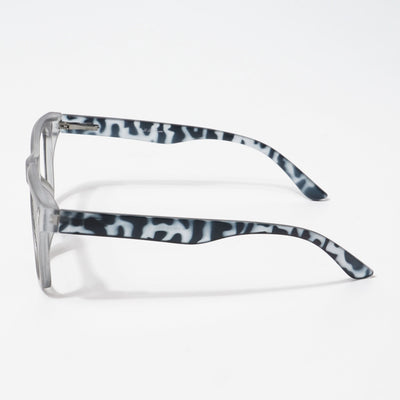 EyeJack Bell Bottom Matt Grey Square Eyeglasses for Men & Women (62206CL407-C4)