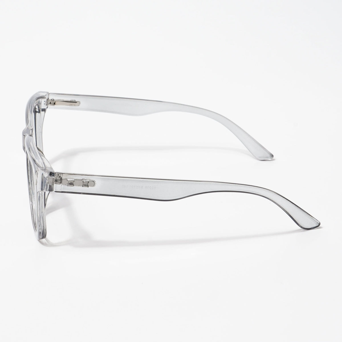 EyeJack Bell Bottom Shine Grey Square Eyeglasses for Men & Women (62206CL408-C5)
