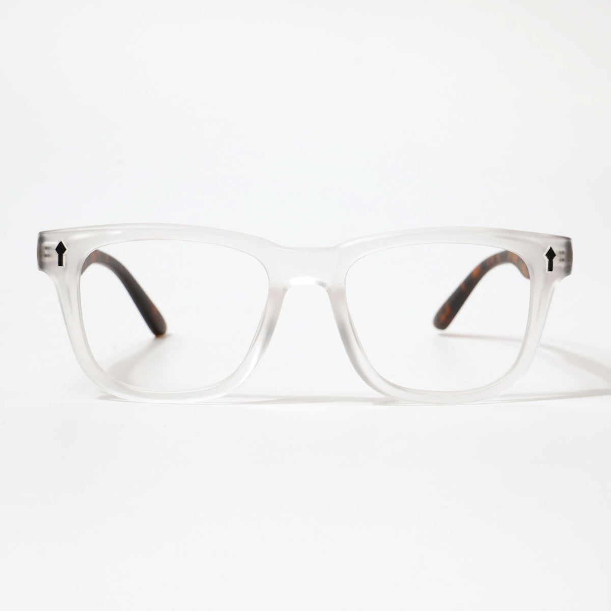 EyeJack Bell Bottom Matt Transparent Square Eyeglasses for Men & Women (62206CL409-C6)