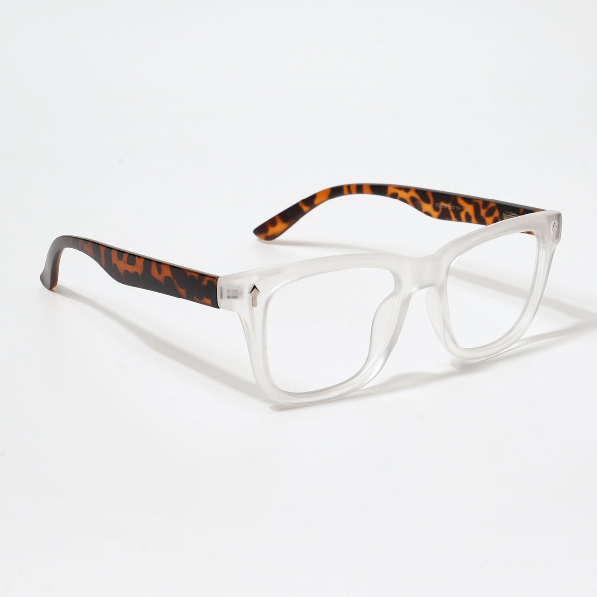 EyeJack Bell Bottom Matt Transparent Square Eyeglasses for Men & Women (62206CL409-C6)