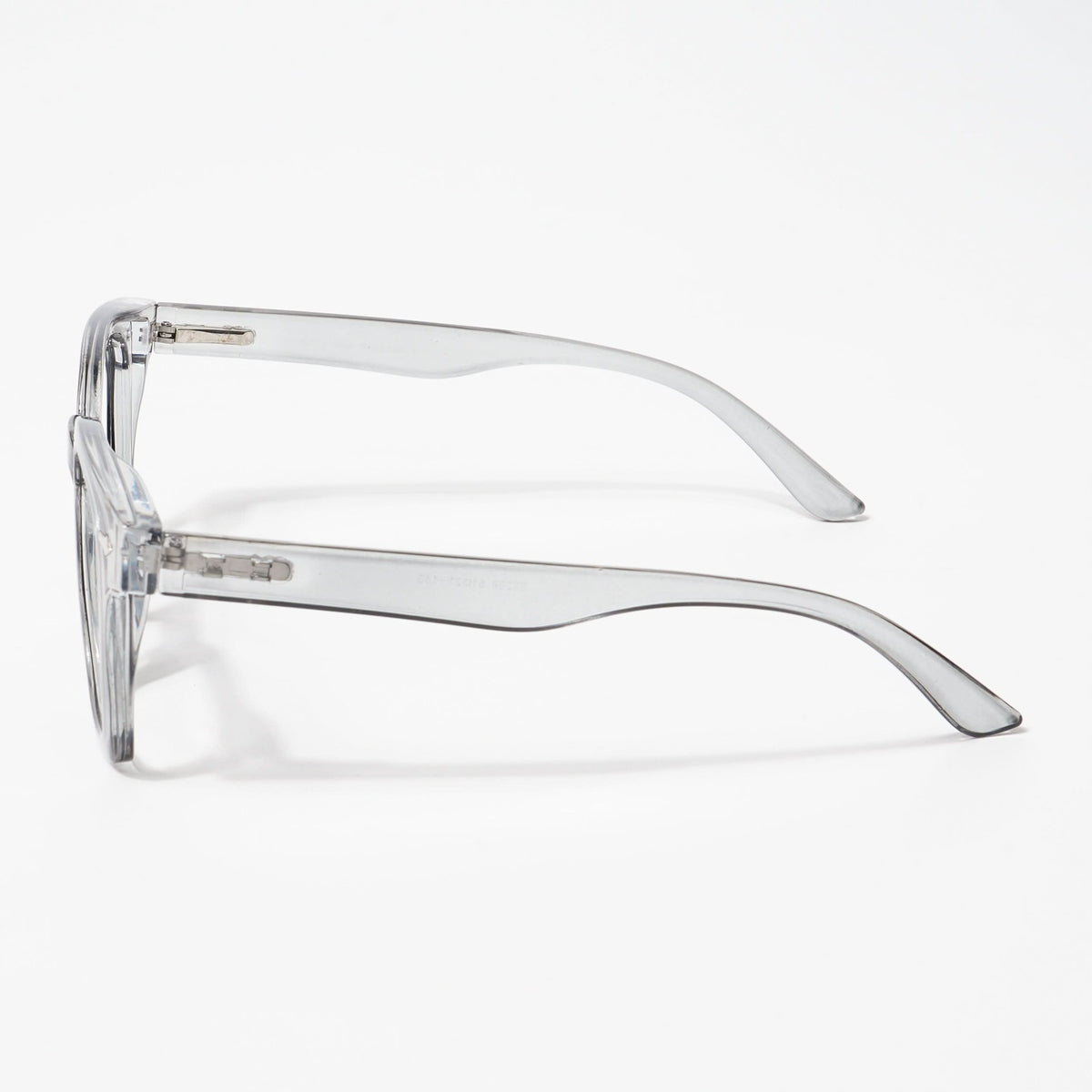 EyeJack Bell Bottom Shine Grey Square Eyeglasses for Men & Women (62208CL426-C5)