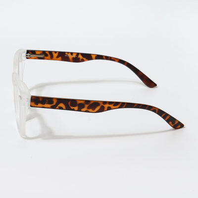 EyeJack Bell Bottom Matt Transparent Square Eyeglasses for Men & Women (62208CL427-C6)