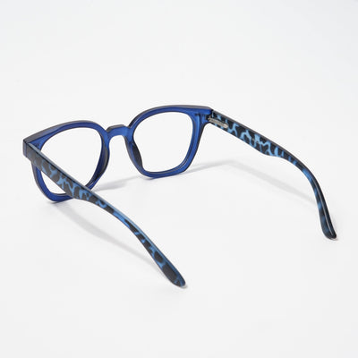 EyeJack Bell Bottom Matt Blue Square Eyeglasses for Men & Women (62208CL428-C7)