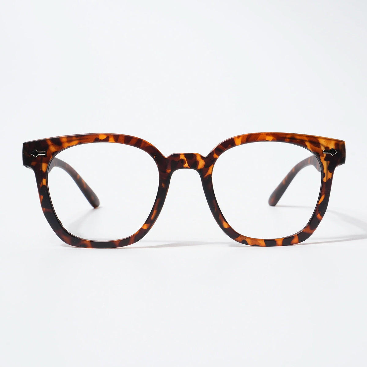 EyeJack Bell Bottom Demi Brown Square Eyeglasses for Men & Women (62208CL430-C9)