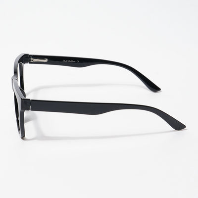 EyeJack Bell Bottom Shine Black Rectangle Eyeglasses for Men & Women (62209CL432-C2)