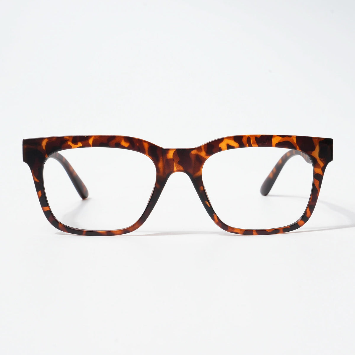 EyeJack Bell Bottom Demi Brown Rectangle Eyeglasses for Men & Women (62209CL439-C9)