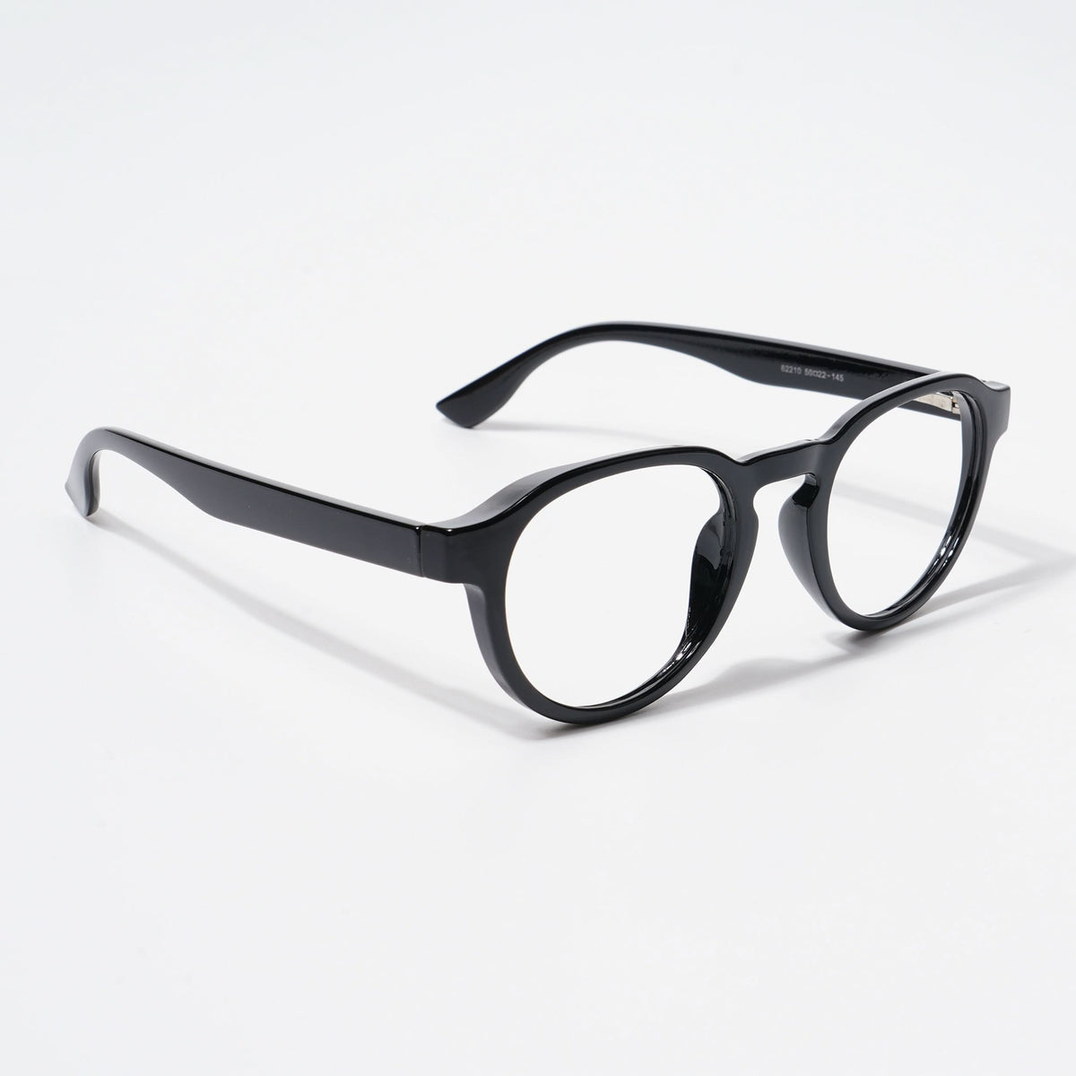 EyeJack Bell Bottom Shine Black Round Eyeglasses for Men & Women (62210CL441-C2)
