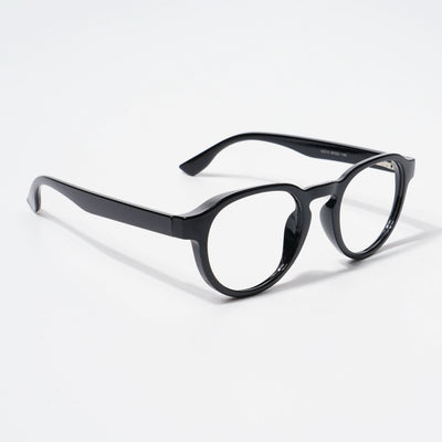 EyeJack Bell Bottom Shine Black Round Eyeglasses for Men & Women (62210CL441-C2)