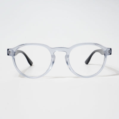 EyeJack Bell Bottom Transparent Round Eyeglasses for Men & Women (62210CL442-C3)