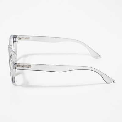 EyeJack Bell Bottom Shine Grey Round Eyeglasses for Men & Women (62210CL444-C5)