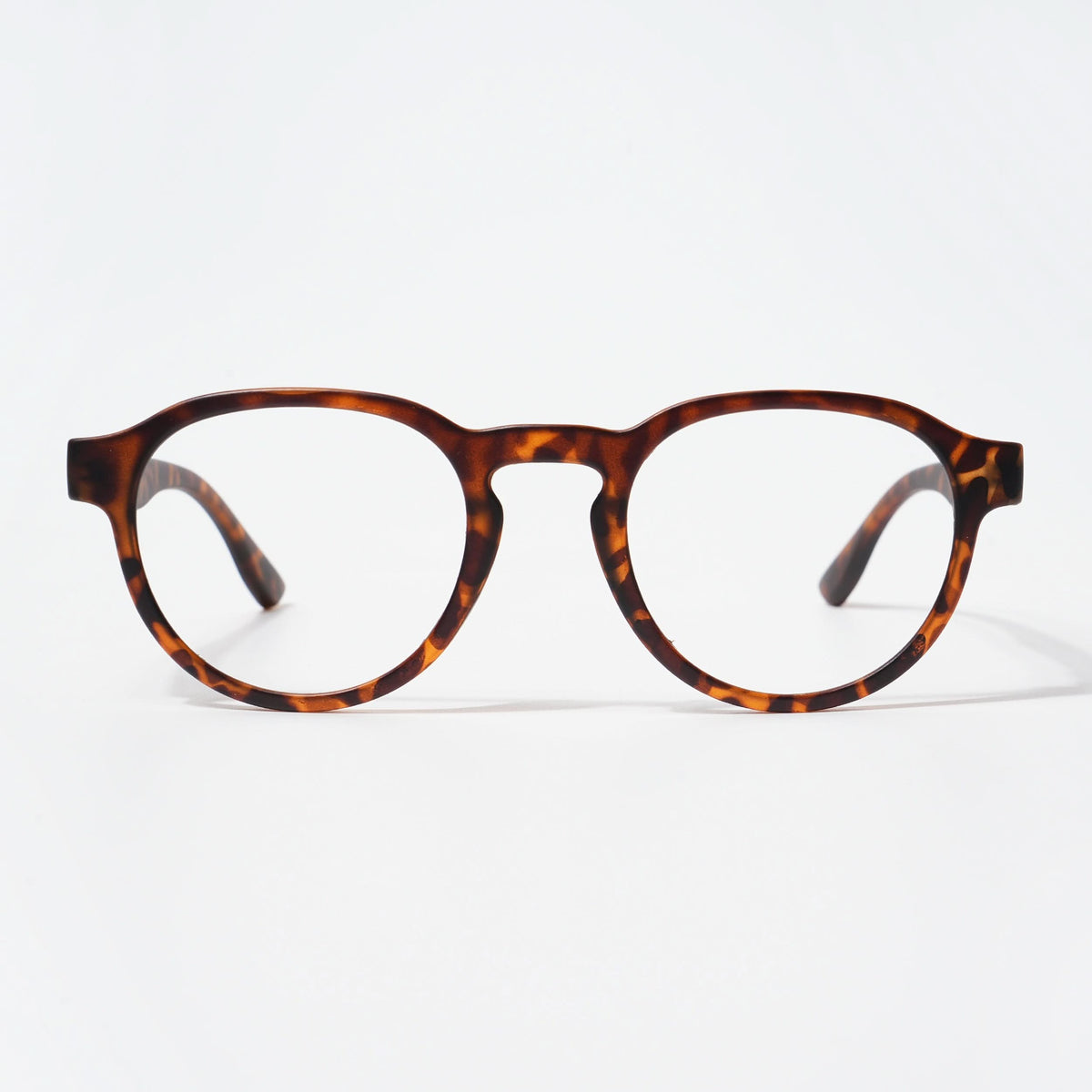 EyeJack Bell Bottom Demi Brown Round Eyeglasses for Men & Women (62210CL448-C9)