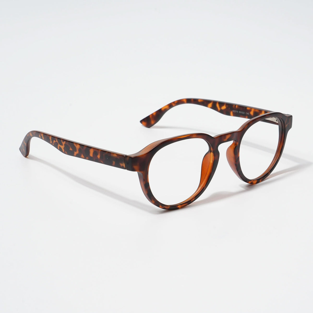 EyeJack Bell Bottom Demi Brown Round Eyeglasses for Men & Women (62210CL448-C9)