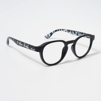 EyeJack Bell Bottom Matt Black Round Eyeglasses for Men & Women (62210CL458-C10)