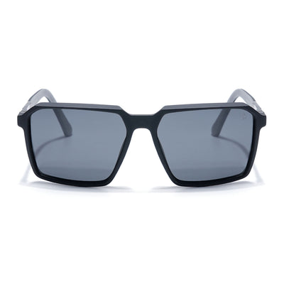 Eyejack Black Square Polarized Sunglasses for Men & Women (6229PCL1121)