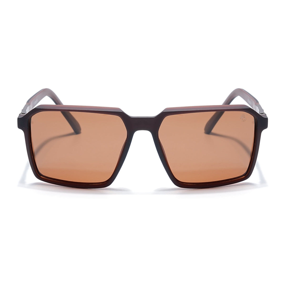 Eyejack Brown Square Polarized Sunglasses for Men & Women (6229PCL1124)