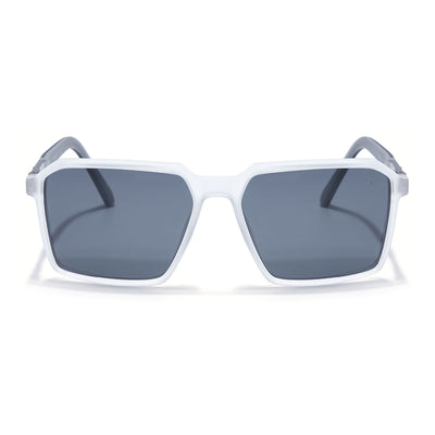 Eyejack Transparent Square Polarized Sunglasses for Men & Women (6229PCL1125)