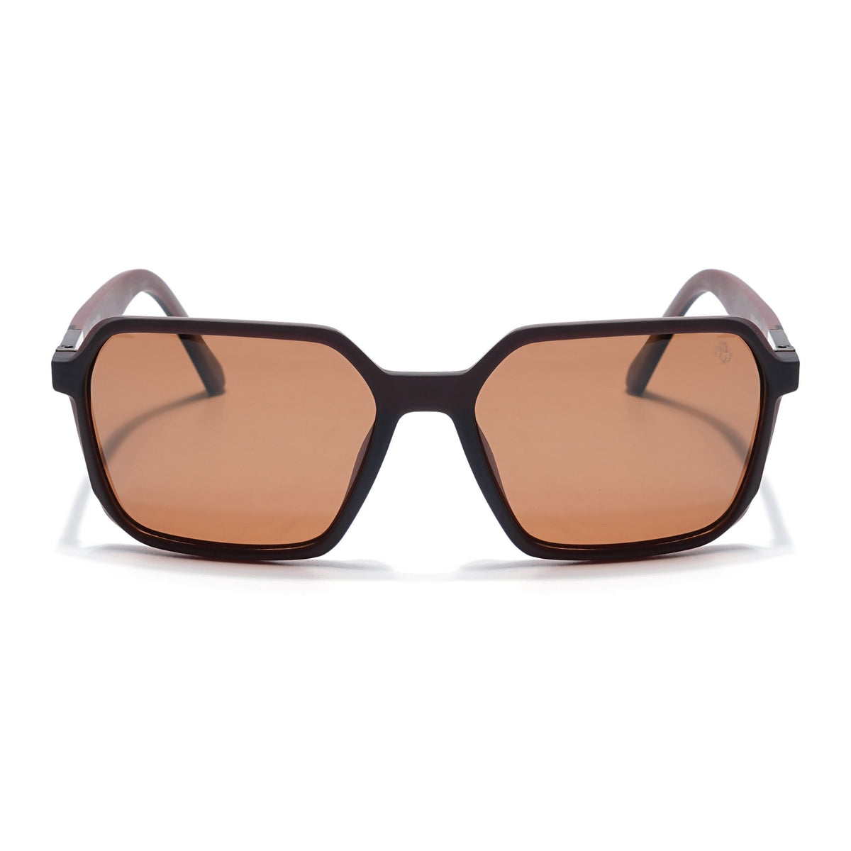 Eyejack Brown Square Polarized Sunglasses for Men & Women (6231PCL1128)