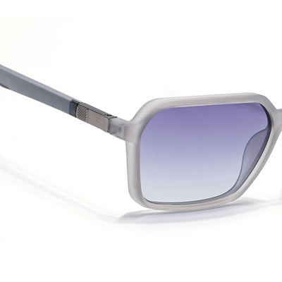Eyejack Grey Square Polarized Sunglasses for Men & Women (6231PCL1129)