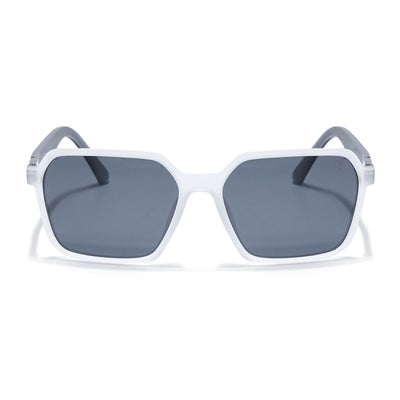 Eyejack Transparent Square Polarized Sunglasses for Men & Women (6231PCL1131)