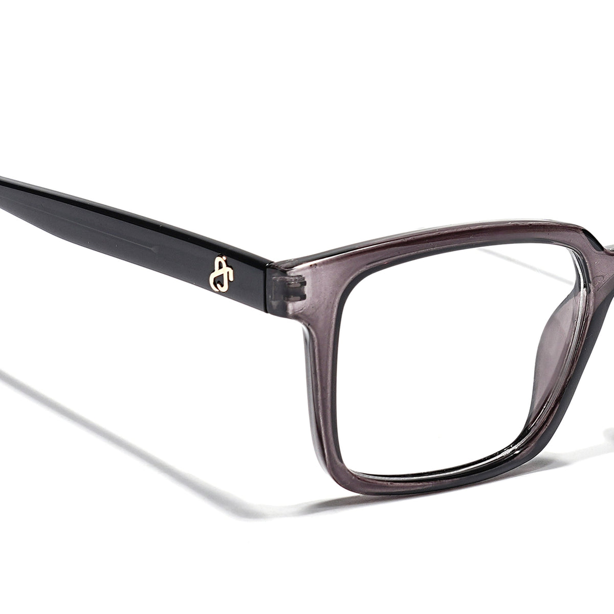 Eyejack Grey Rectangle Eyeglasses for Men & Women (668801FCL2319)