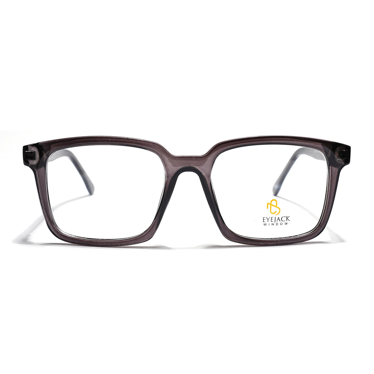 Eyejack Grey Rectangle Eyeglasses for Men & Women (668801FCL2319)