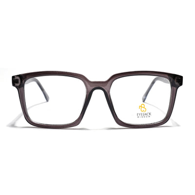 Eyejack Grey Rectangle Eyeglasses for Men & Women (668801FCL2319)