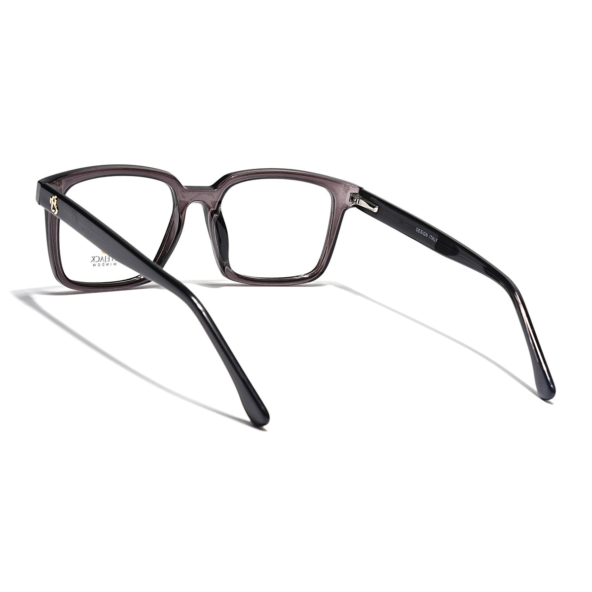 Eyejack Grey Rectangle Eyeglasses for Men & Women (668801FCL2319)