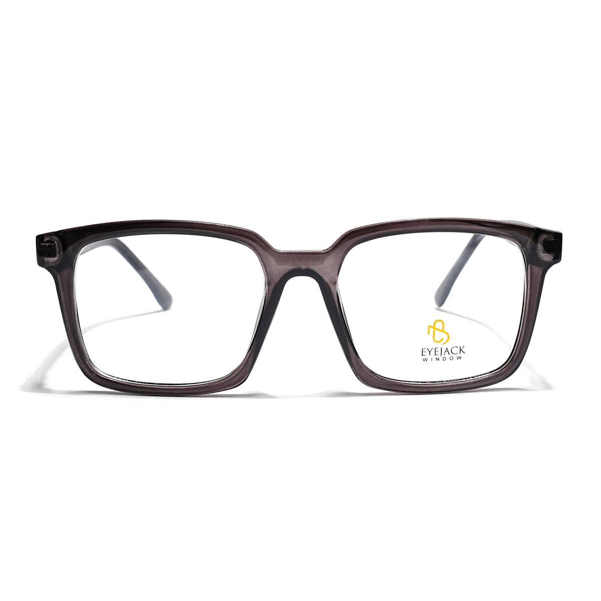 Eyejack Grey Rectangle Eyeglasses for Men & Women (668801FCL2320)