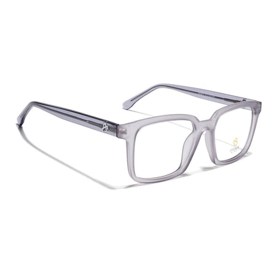 Eyejack Matt Grey Rectangle Eyeglasses for Men & Women (668801FCL2321)