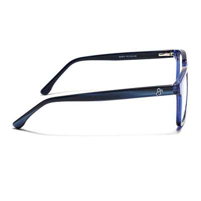 Eyejack Navy Blue Rectangle Eyeglasses for Men & Women (668801FCL2322)