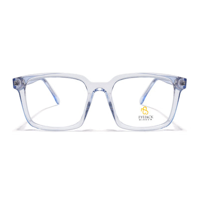 Eyejack Light Blue Rectangle Eyeglasses for Men & Women (668801FCL2323)