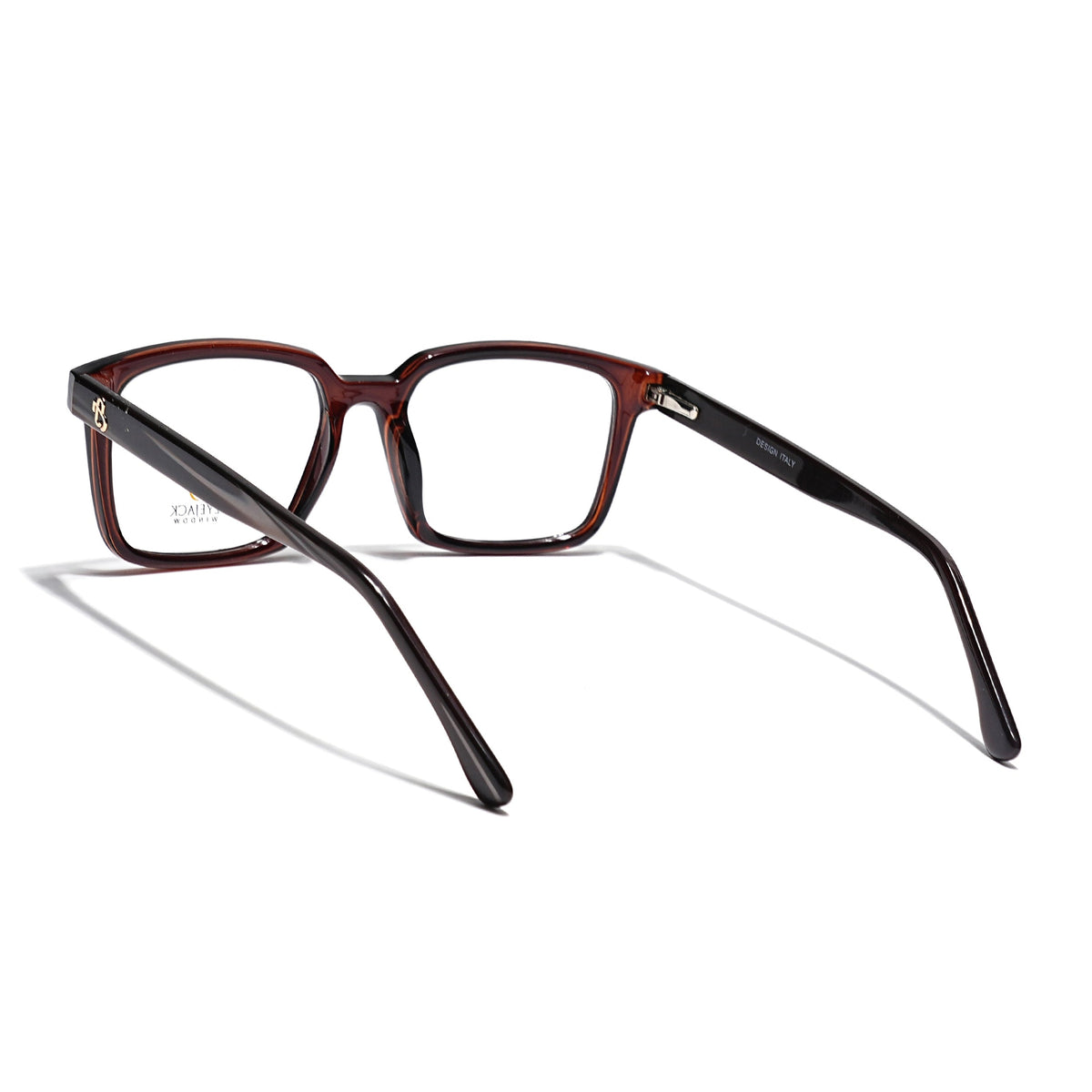 Eyejack Brown Rectangle Eyeglasses for Men & Women (668801FCL2324)