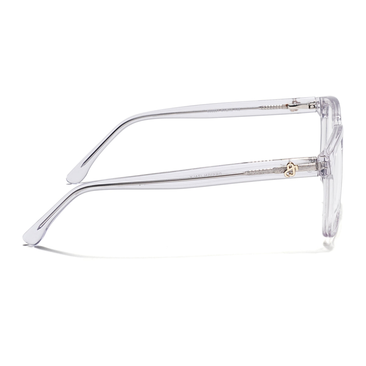 Eyejack Transparent Rectangle Eyeglasses for Men & Women (668801FCL2327)